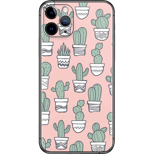 Pink Cactus iPhone 11 Pro Skin